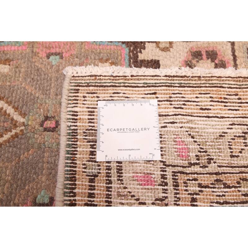 ECARPETGALLERY Hand-knotted Antalya Vintage Brown Wool Rug - 3'6 x 10'2