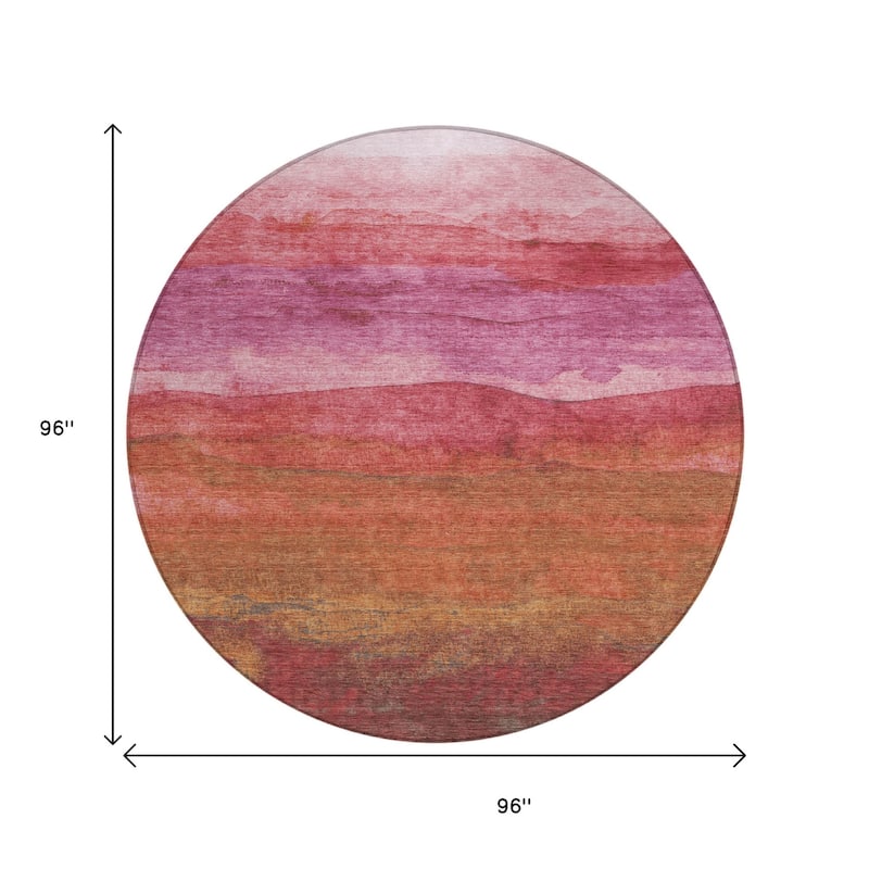 HomeRoots Abstract Modern Rectangle Outdoor Rug