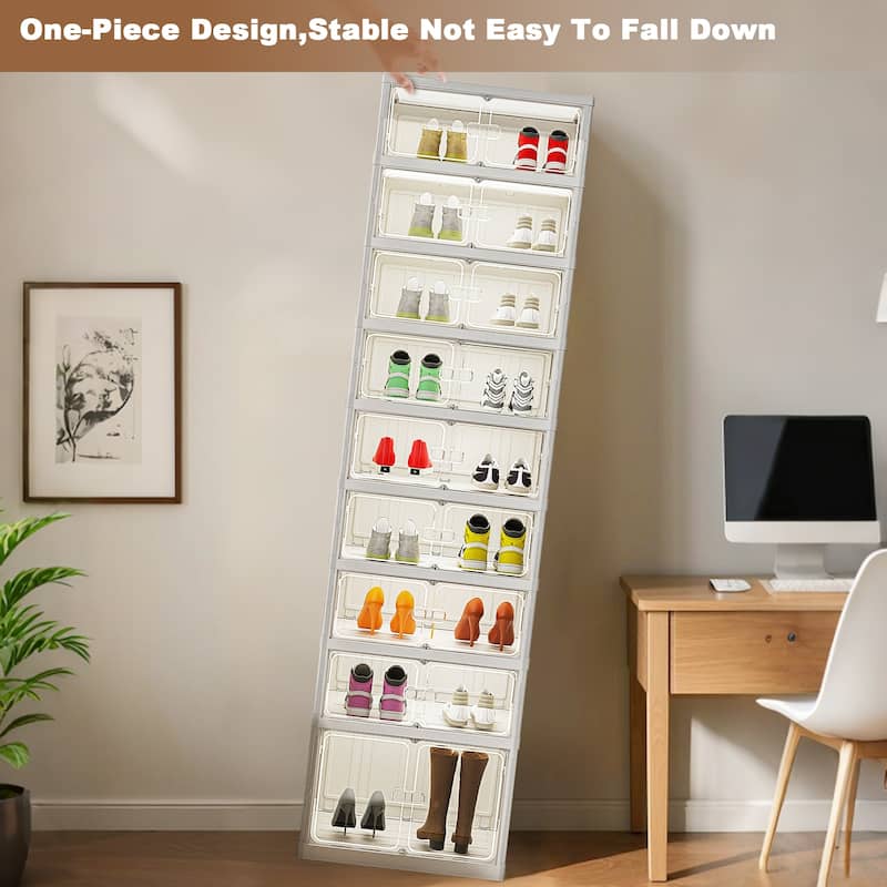 Foldable Shoe Rack Organizer For Closet Shoe Shelf