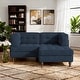 preview thumbnail 113 of 146, Madison Oversized Upholstered Corduroy Modular Sectional Sofa Navy-3 Piece Type2