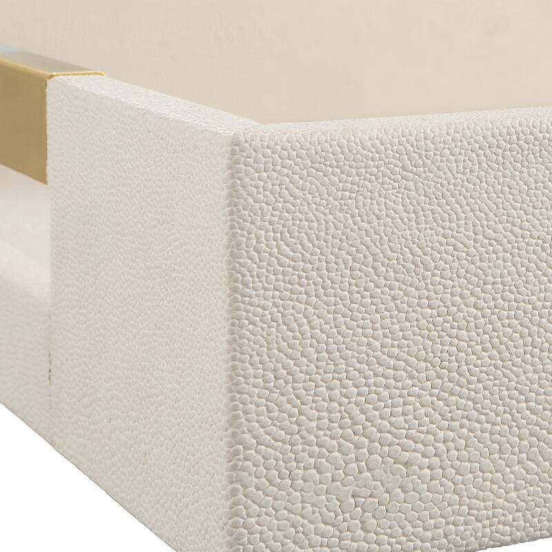 Uttermost Wessex Shagreen Tray - 19 W x 2.625 H x 13.875 D (inches)