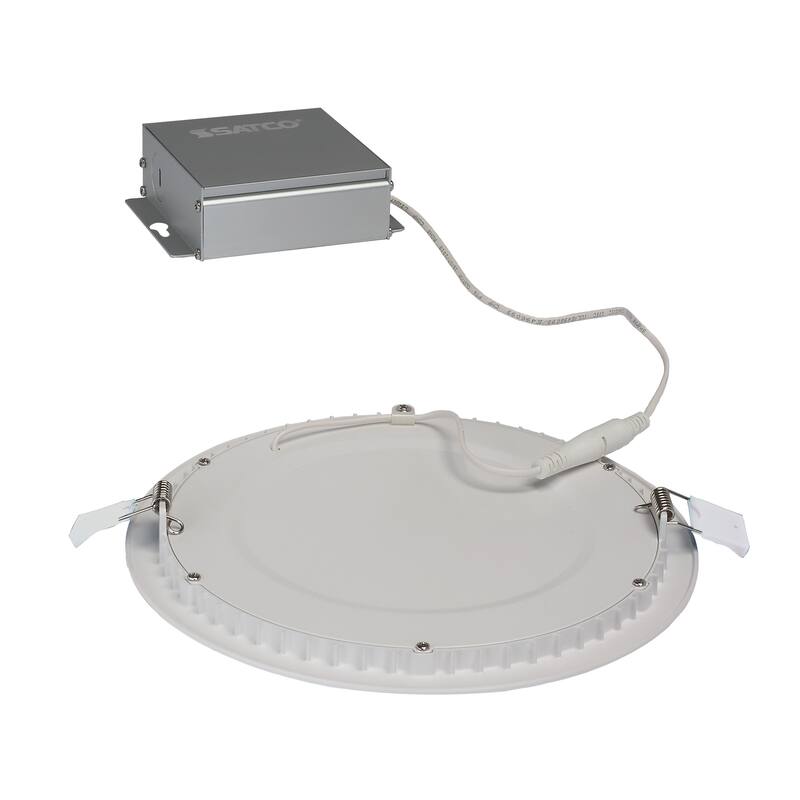 24W LED DW Downlight Edge-lit 8 in 5000K 120V Round Remote Driver