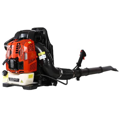 76cc 4-Cycle Engine Gasoline Backpack Leaf Blower with Extention Tube - 4-Stroke