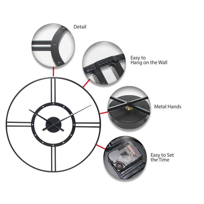 Cosmo Wall Clock - 24 x 1.5 x 24
