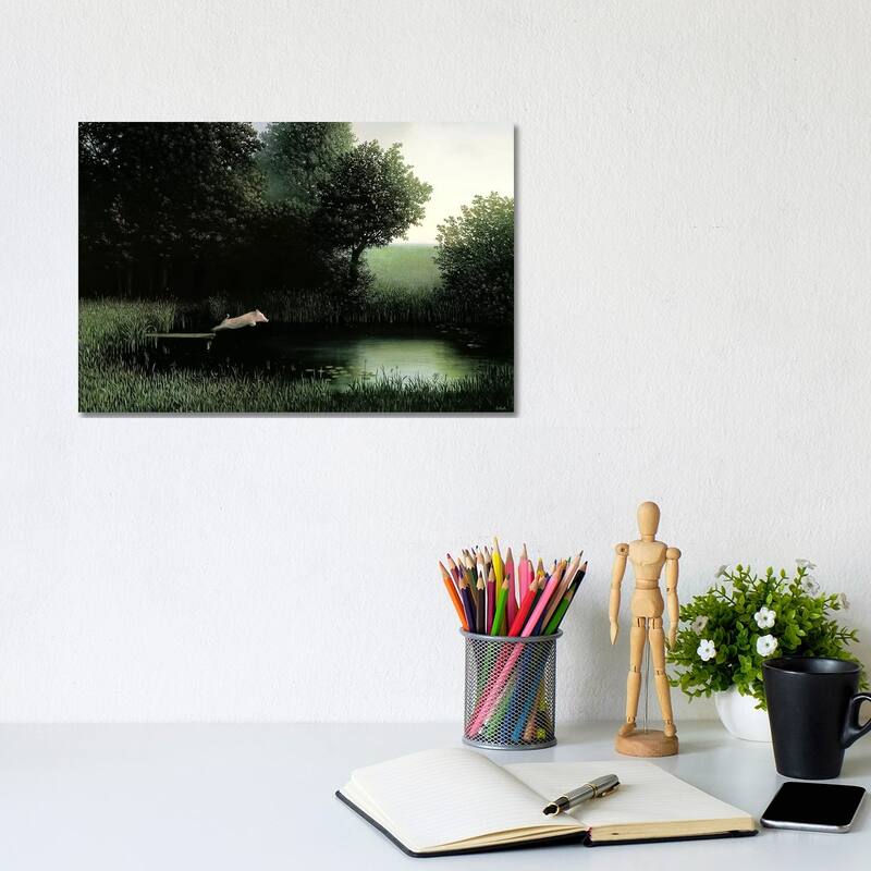 iCanvas "Koehler's Pig" by Michael Sowa Canvas Print - 8x12x0.75