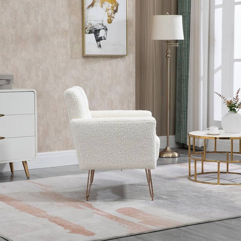 Modern Upholstered Velvet Accent Chair