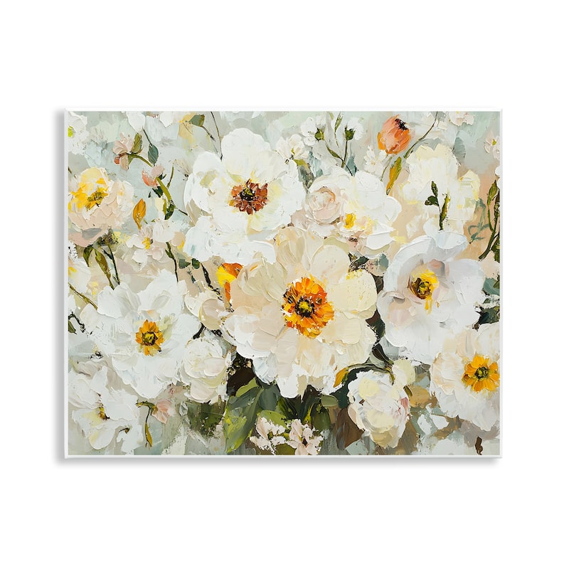 Stupell Porcelain Flowers Bundle Wall Plaque Art Design By Franklyn Gregory - 14 x 11