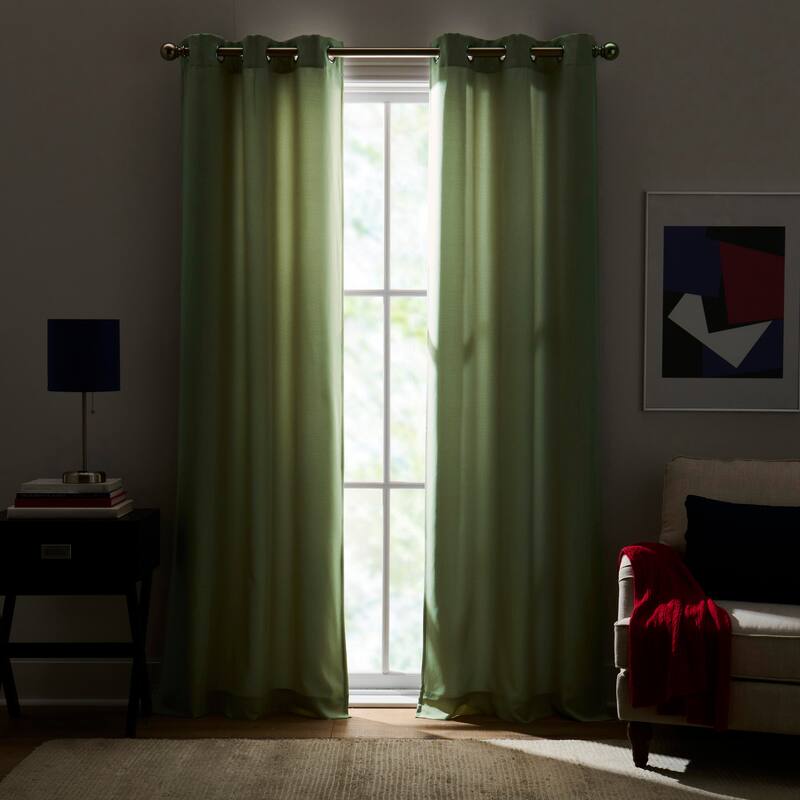 Tommy Hilfiger Jacob Grommet Window Curtain Panel Pair