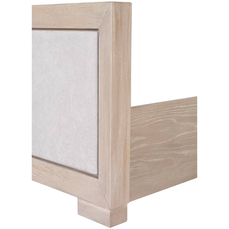 Furniture of America Durem II Modern 3-Piece Solid Wood Tawny Panel Bed with Desk and Nightstand Set