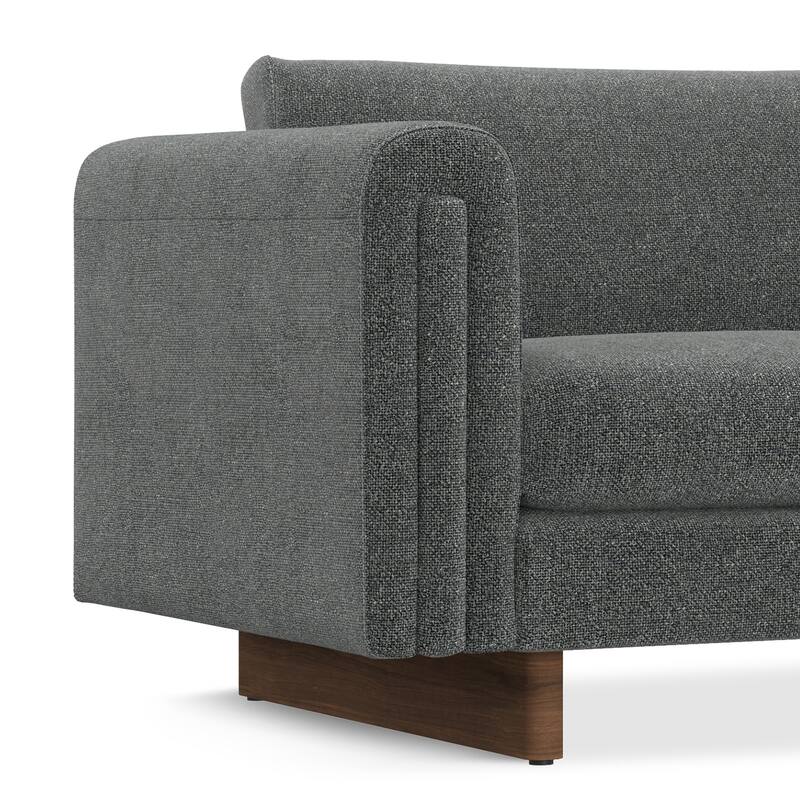WYNDENHALL Drayton 84" Wide Contemporary Sofa in Tightly Woven Performance Fabric - 84" W x 38" D x 30" H,