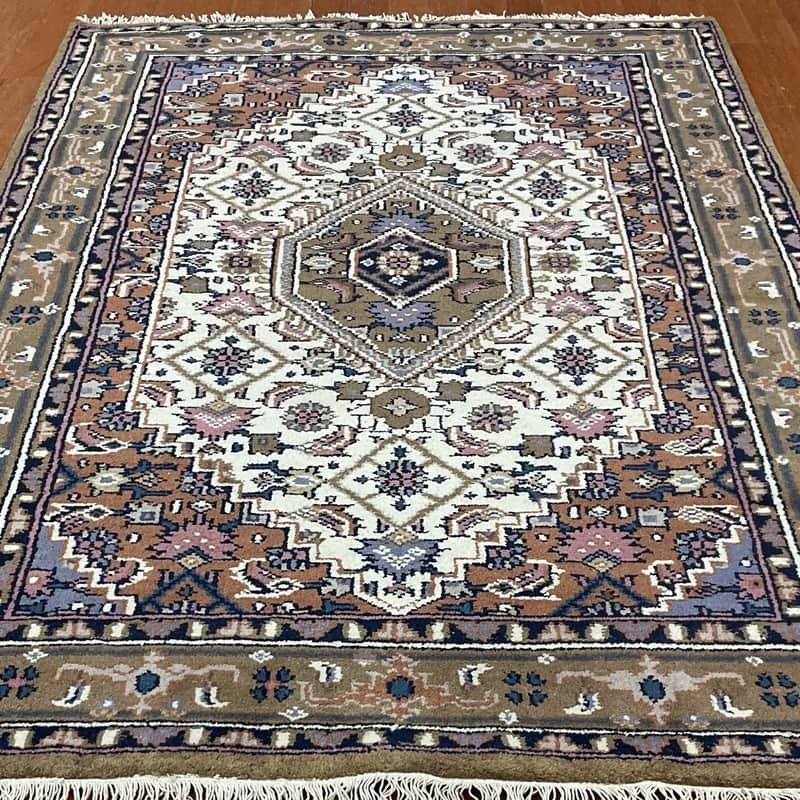HERAT ORIENTAL Hand-knotted Medallion Bidjar Wool Rug - 4x6