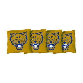 Fort Valley State Wildcats Gold Cornhole Bags