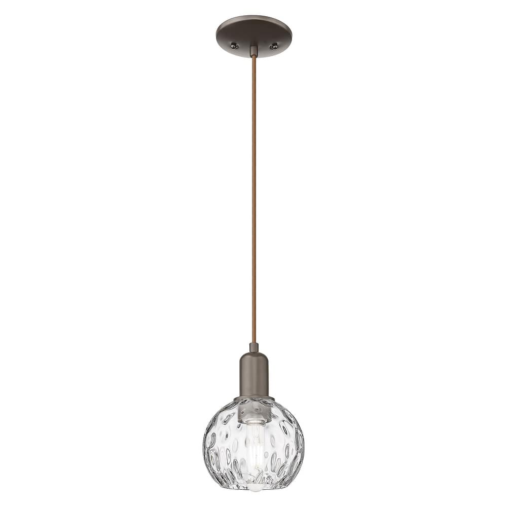 Innovations Lighting Endless Possibilities Arcadia - Athens Water Glass - 1 Light 6" Cord Hung Mini Pendant