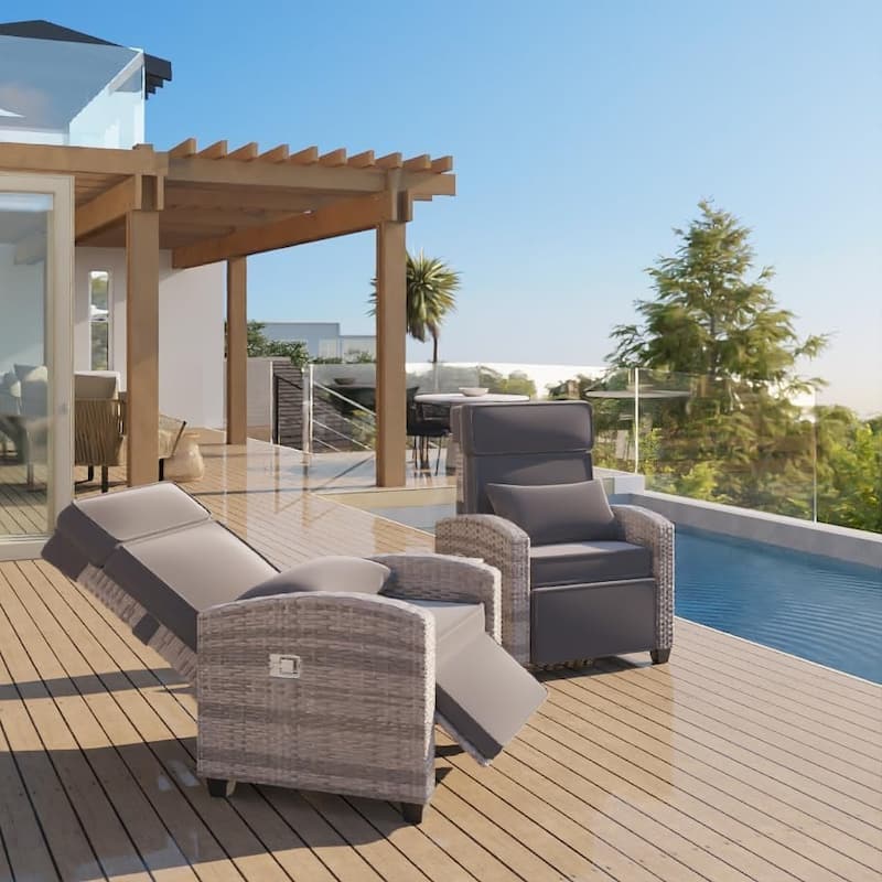 Rattan Recliner Chair Outdoor