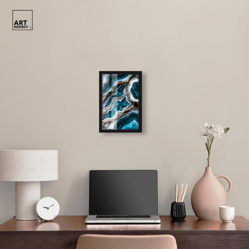 Teal Tides Treasure II Shadowbox by Art Remedy