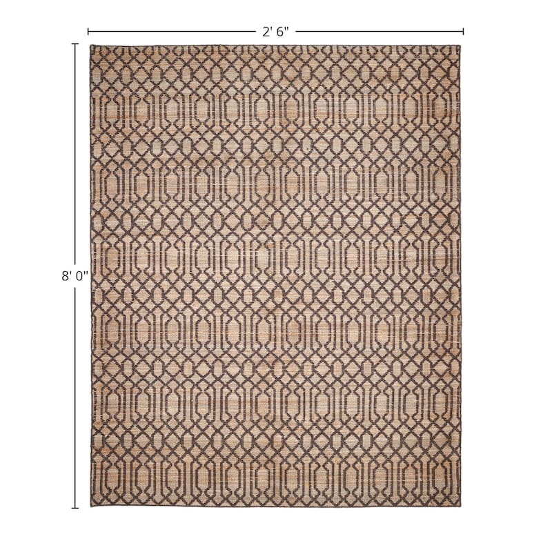 Overton Handmade Modern Contemporary Trellis Area Rug