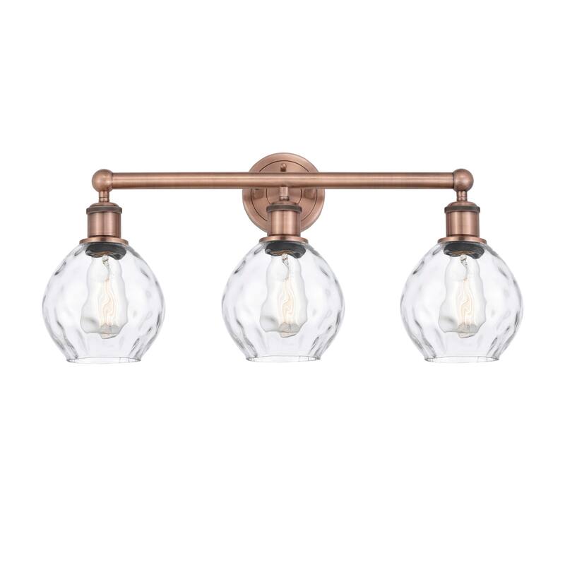 Innovations Lighting 616-3W-11-24 Waverly Vanity Waverly 3 Light 24" - Antique Copper / Clear