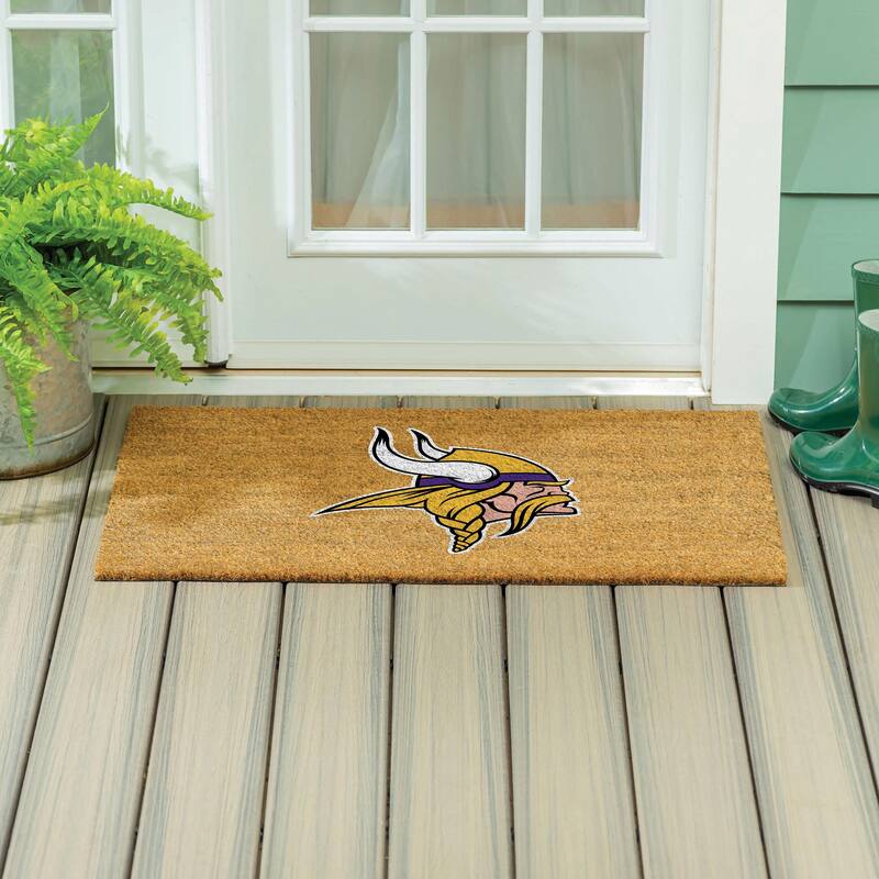 Minnesota Vikings Full Color Indoor/Outdoor Coir Mat - 36" x 24"