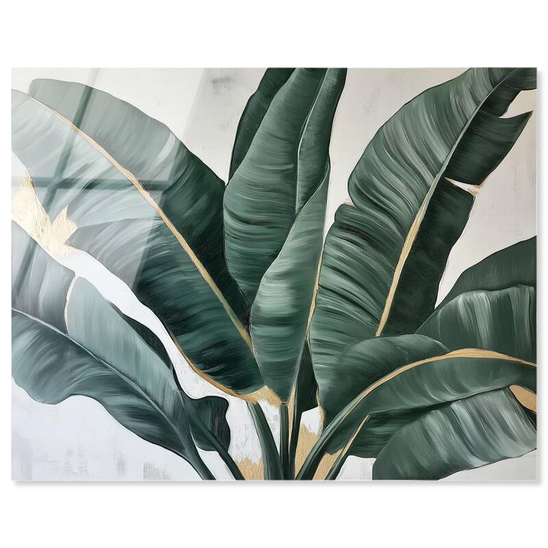 Jungle Jewel Jade II Acrylic by Art Remedy, Ready to Hang - 20" x 16"