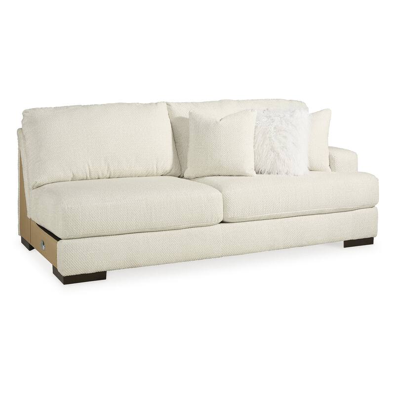 Signature Design by Ashley Zada Ivory 3-Piece Sectional - 130"W x 130"D x 38"H
