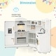 preview thumbnail 5 of 16, Multi-Functional Kids Play Kitchen with Storage and Washing Machine Ideal for Boys or Girls - 16.5" x 11.5" x 37"(W x D x H)