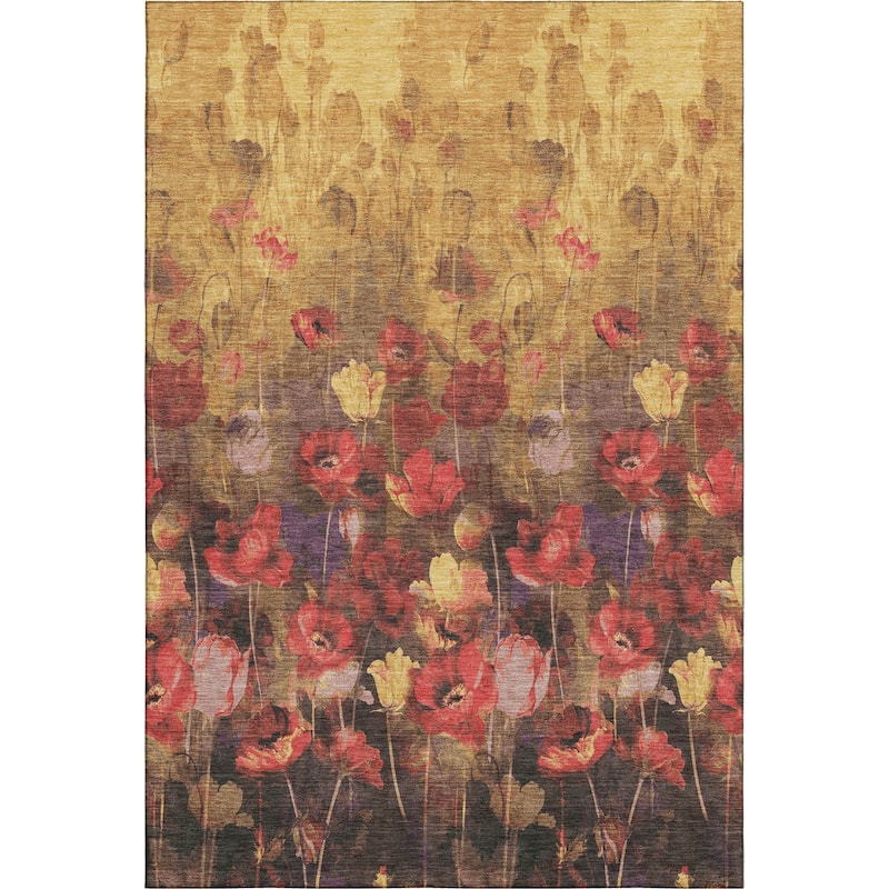 Premium Washable Super Soft Modern Floral Mayfield Rug
