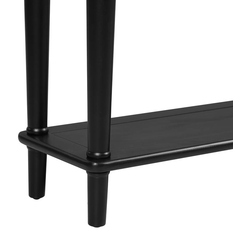 Entryway Table With 4 Drawers, Retro Console Table With Open Shelf For Entryways, Living Rooms,And Hallways