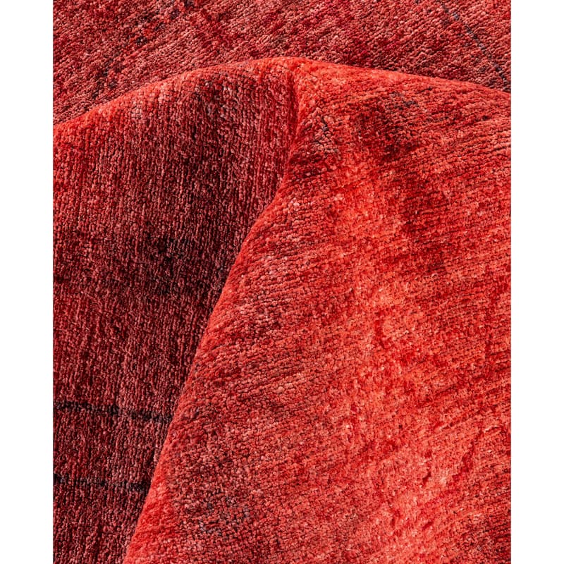 Overdyed One-of-a-Kind Hand-Knotted Area Rug - Pink - 9' 2" x 11' 9"