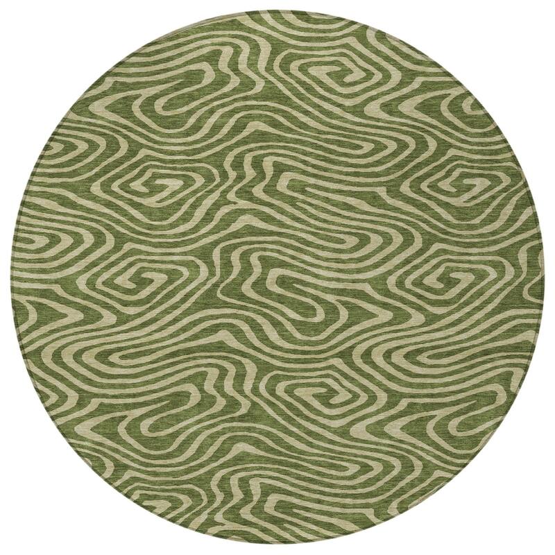 HomeRoots Abstract Transitional Rectangle Outdoor Rug