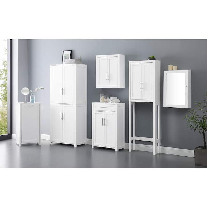 Crosley Savannah 6-shelf Pantry Storage Cabinets (Set of 2) - 56 "w x	15 "d x 67 "h