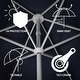 preview thumbnail 108 of 157, 9ft Tassel Patio Umbrella Auto-Tilt, Crank , by JONATHAN Y