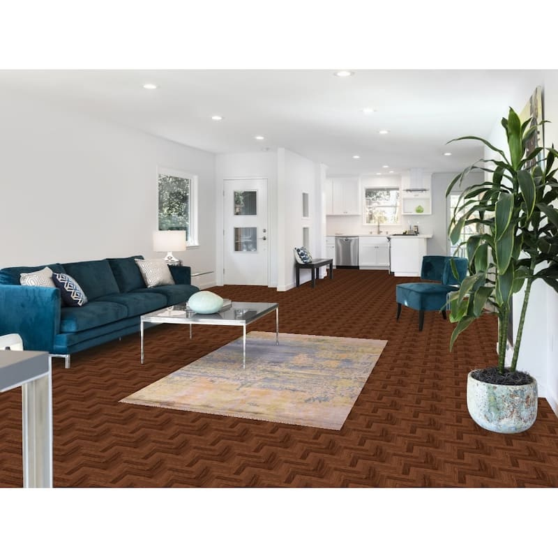 Contemporary Multicolor Abstract Area Rug Handmade Wool Carpet - 4'0"x 6'6"