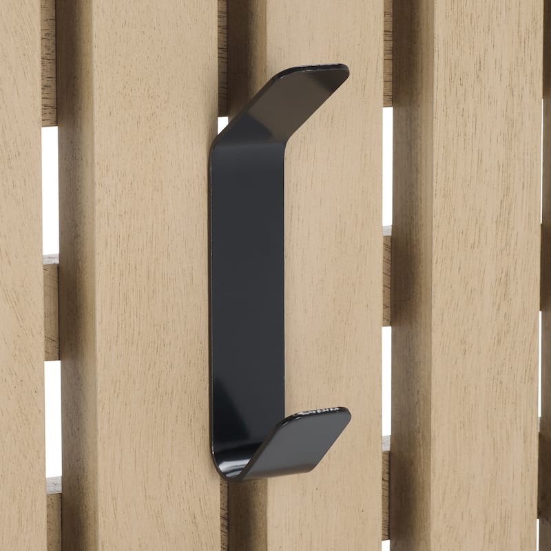 SAFAVIEH Cato 3-Hook Wall Mounted Coat Rack - 19"W x 1"D x 7"H