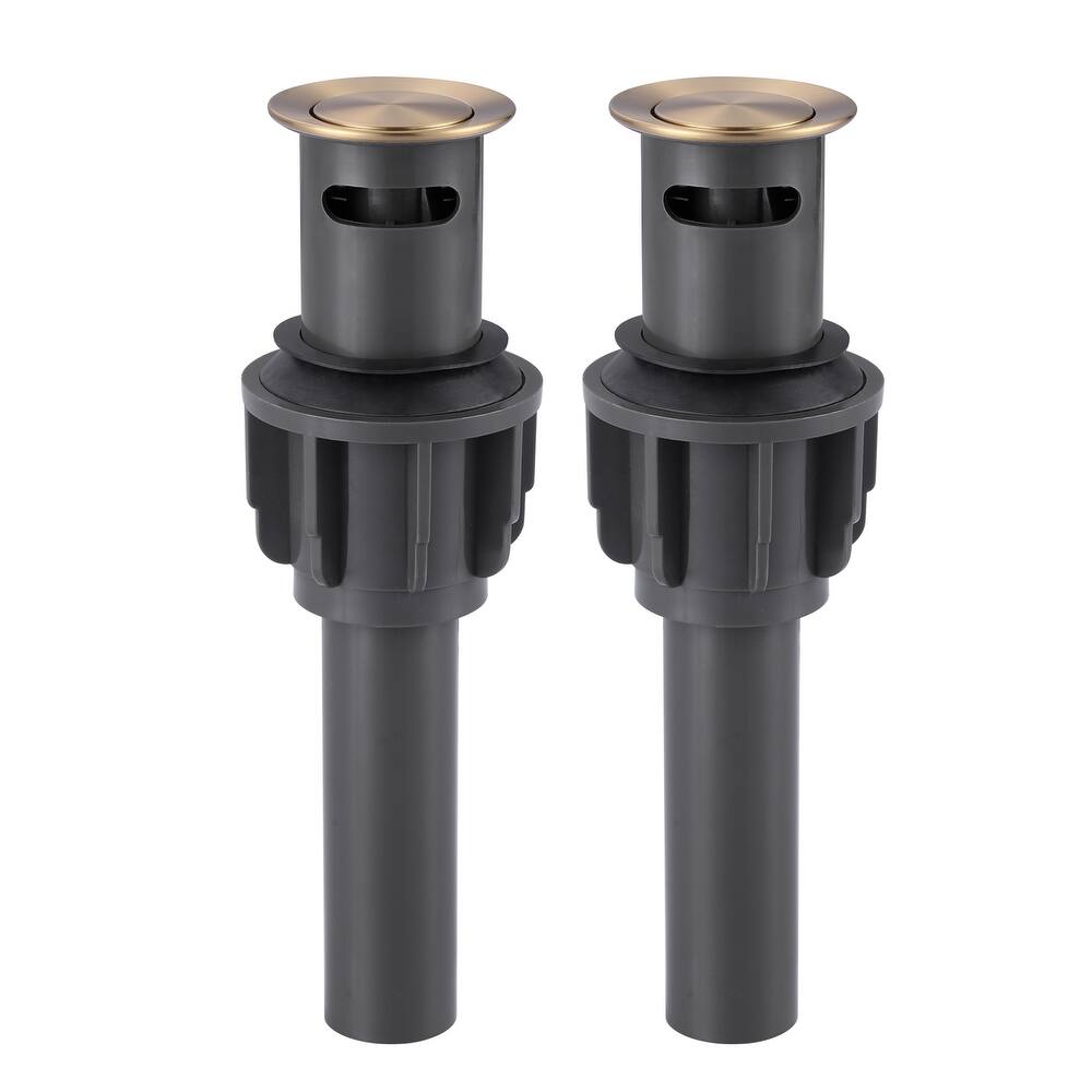 WOWOW 2-Piece Economical Easy Clean Pop Up Drain With Overflow