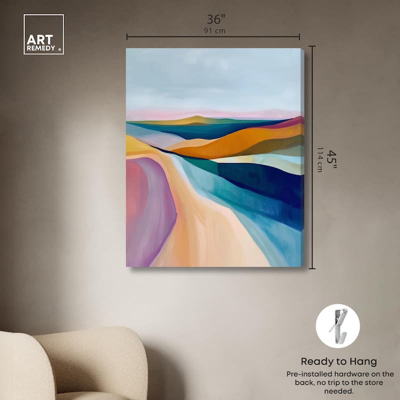 Colorful Dunes II Canvas by Art Remedy, Gallery Wrapped