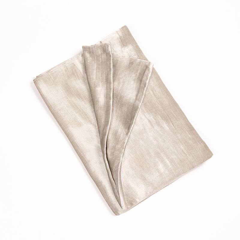 Lia Rayon Velvet Duvet Cover, Ivory, King - Ivory - King