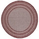 preview thumbnail 77 of 140, SAFAVIEH Courtyard Vickie Indoor/ Outdoor Waterproof Patio Backyard Rug 5'3" Round - Grey/Red