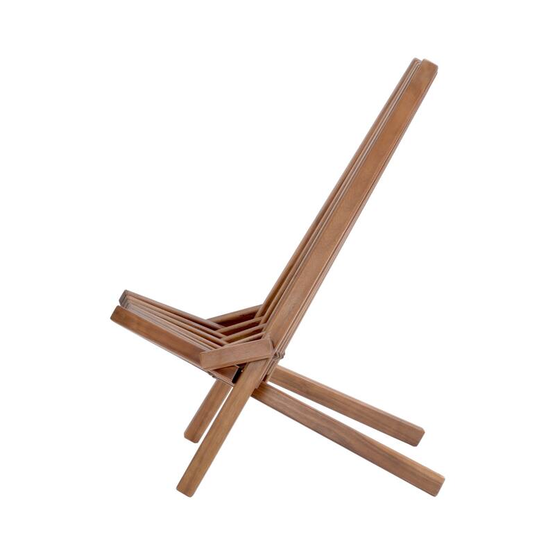 KISRAIS Outdoor Folding Wooden Tamarack Chair