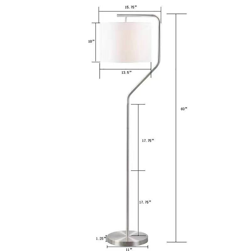 510 Design Aster Angular Arched Metal Floor Lamp