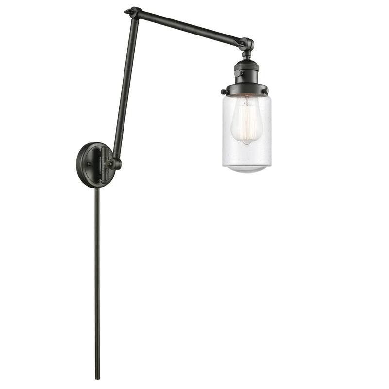 Innovations Lighting Dover 31" Tall Bathroom Sconce - Oil Rubbed Bronze / Seedy