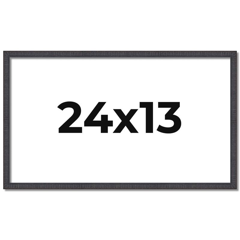 24x13 Frame Brown Solid Wood Picture Frame - Complete Modern Photo