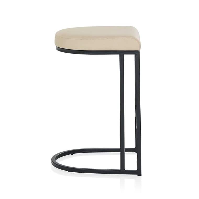 (Set of 2) Dome Backless Leather Counter Stool (Fully Assembled)