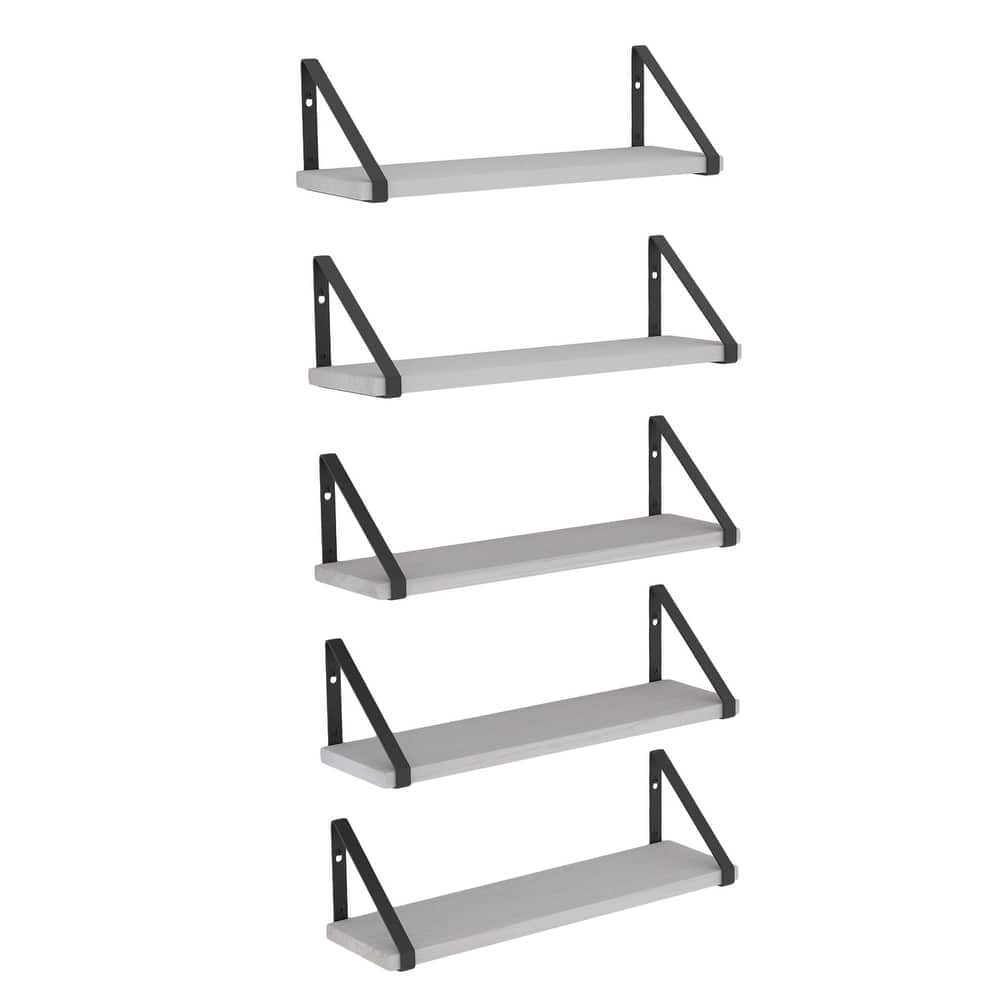 Wallniture Ponza 17"x4.5" Wood Shelves for Farmhouse Decor, Wall Bookshelves, Decorative Shelf, Custom Finish and Piece Options