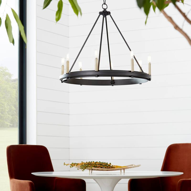 Quorum International 611-8 Aura 8 Light 28" Wide Taper Candle Ring