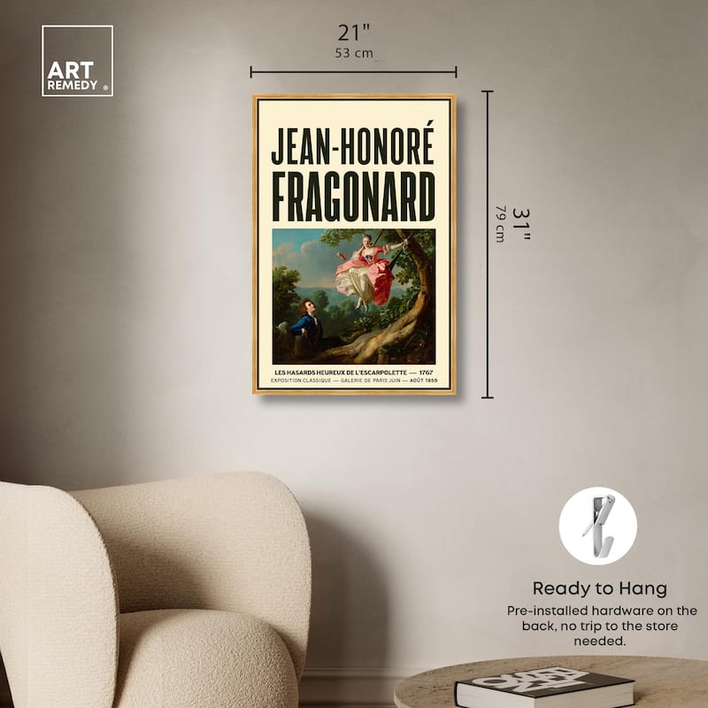 Fragonard's Swing Canvas by Art Remedy