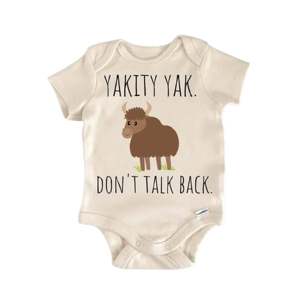 Yakity Yak Animal - Baby Boy Girl Clothes Infant Bodysuit Funny Cute Newborn