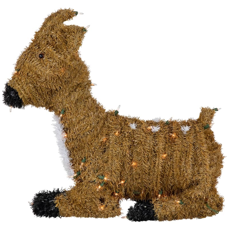 Pre-Lit Fawn Reindeer with Spots Outdoor Christmas Decoration - Brown - 22"
