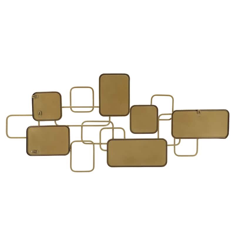 Mirrored Accent Wall Decoration - 46" - Gold