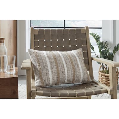 Signature Design by Ashley Benish Tan/Brown/White Pillow