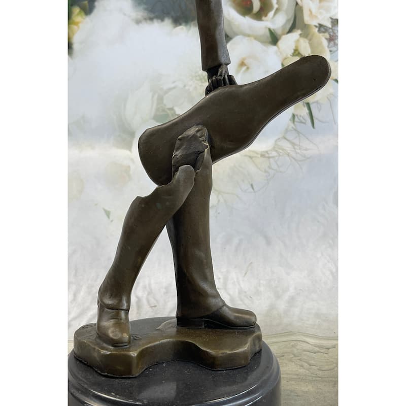 Johann Strauss Violinist Bronze Sculpture Statue Abstract Art Tribute 15 Inches X 5 Inches